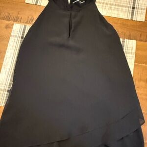 New York & Company Black Sleeveless Blouse